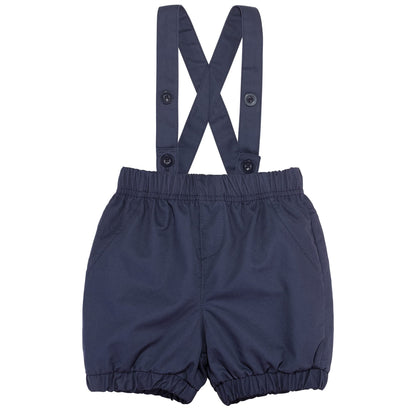 Agudan Baby Boys Bowtie Shirt Suspender Shorts Set, Gentleman Formal Outfits Suit