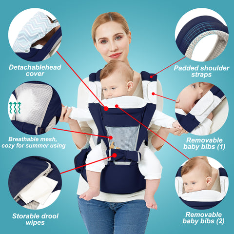 Baby Carrier with Hip Seat